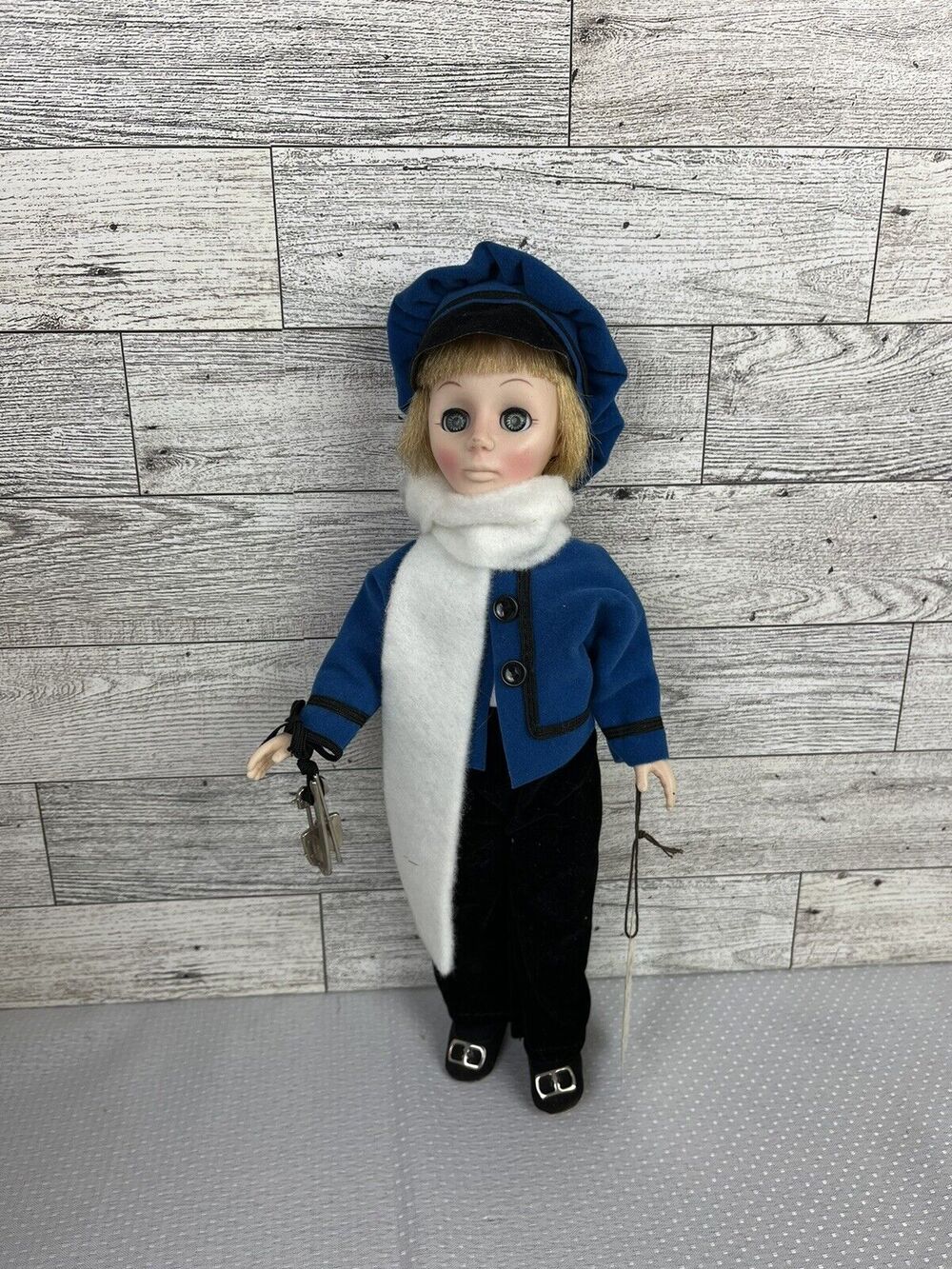 Vintage 1983 Effanbee Currier & Ives Collection Skater Boy Vinyl Doll 12 inch